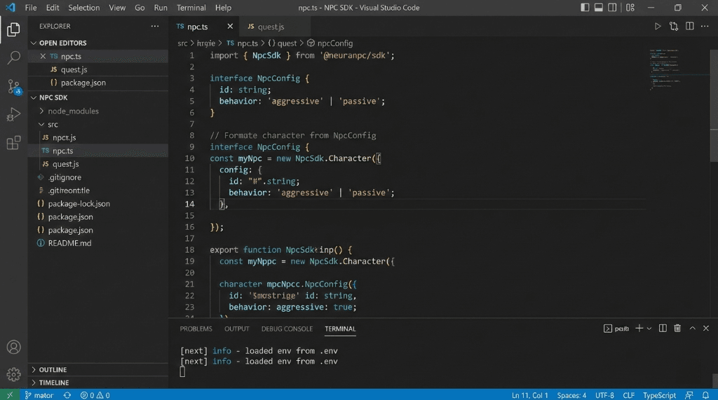 VS Code SDK Integration